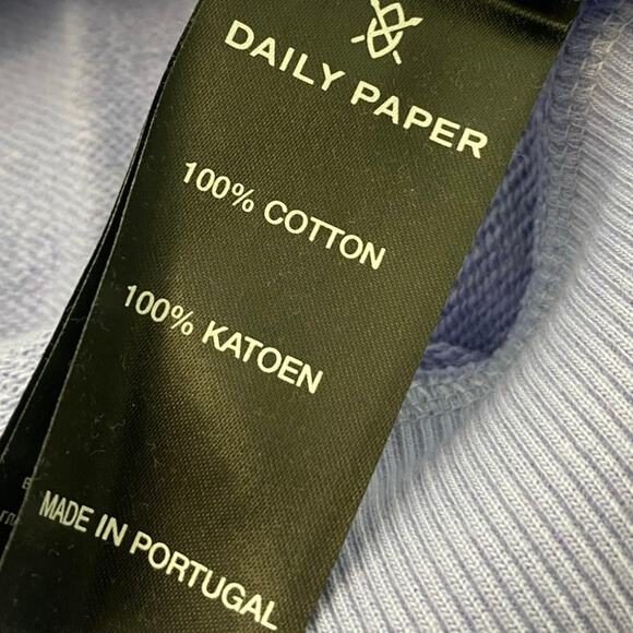 Daily Paper Kerjac Sweatshirt Mens Size XL Purple Oversized Casual Lounge new - Picture 4 of 9